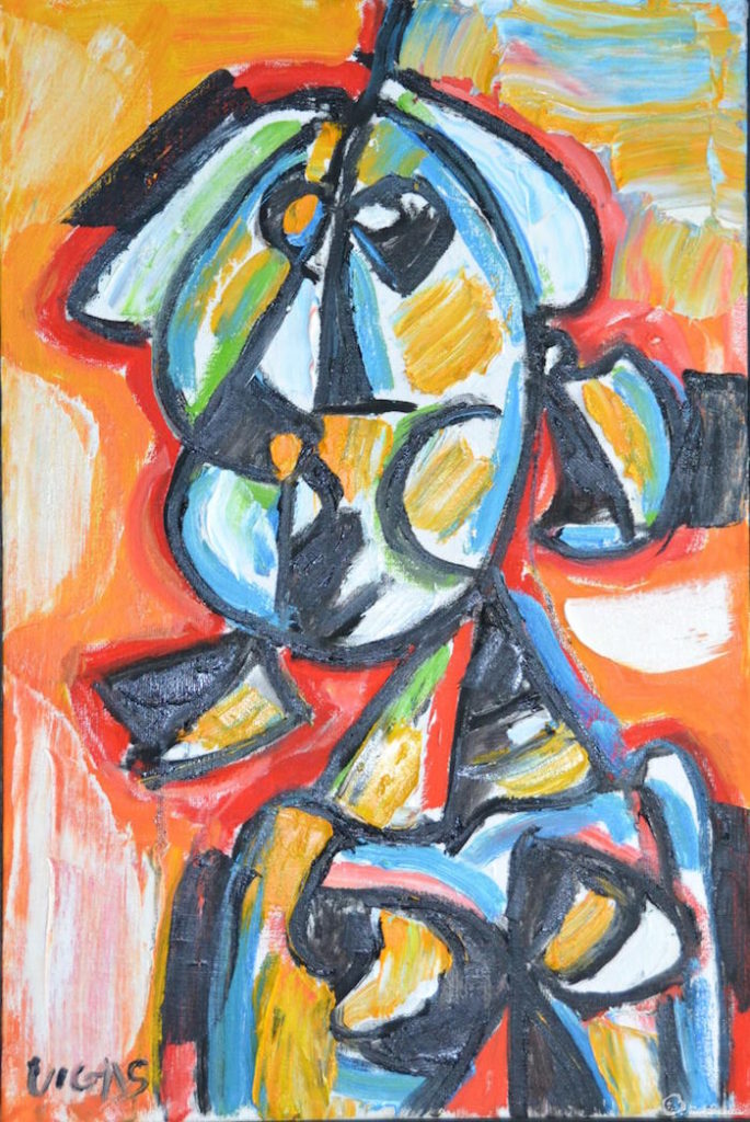 De la serie Bustos V de Oswaldo Vigas